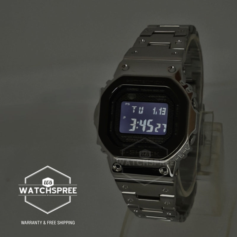 Casio G-Shock (Japan Made) Full Metal Case Black Tone Series Bluetooth¶¸ Multi-Band 6 Tough Solar Stainless Steel Band Watch GMWB5000BT-1D GMW-B5000BT-1D GMW-B5000BT-1 [S]