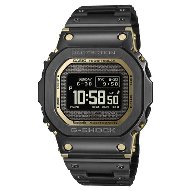 Casio G-Shock (Japan Made) Full Metal Case Bluetooth© Multi-Band 6 Tough Solar Black Ion Plated Stainless Steel Band Watch GMWBZ5000BD-1D GMW-BZ5000BD-1D GMW-BZ5000BD-1 [S]