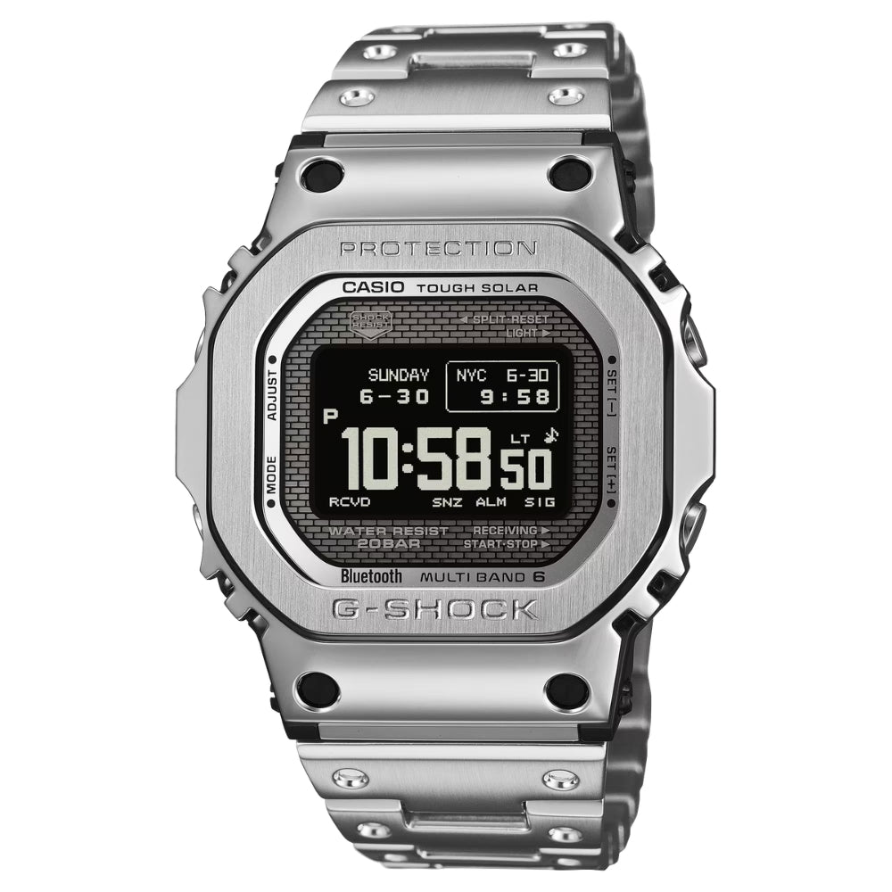 Casio G-Shock (Japan Made) Full Metal Case Series Bluetooth© Multi-Band 6 Tough Solar Stainless Steel Band Watch GMWBZ5000D-1D GMW-BZ5000D-1D GMW-BZ5000D-1