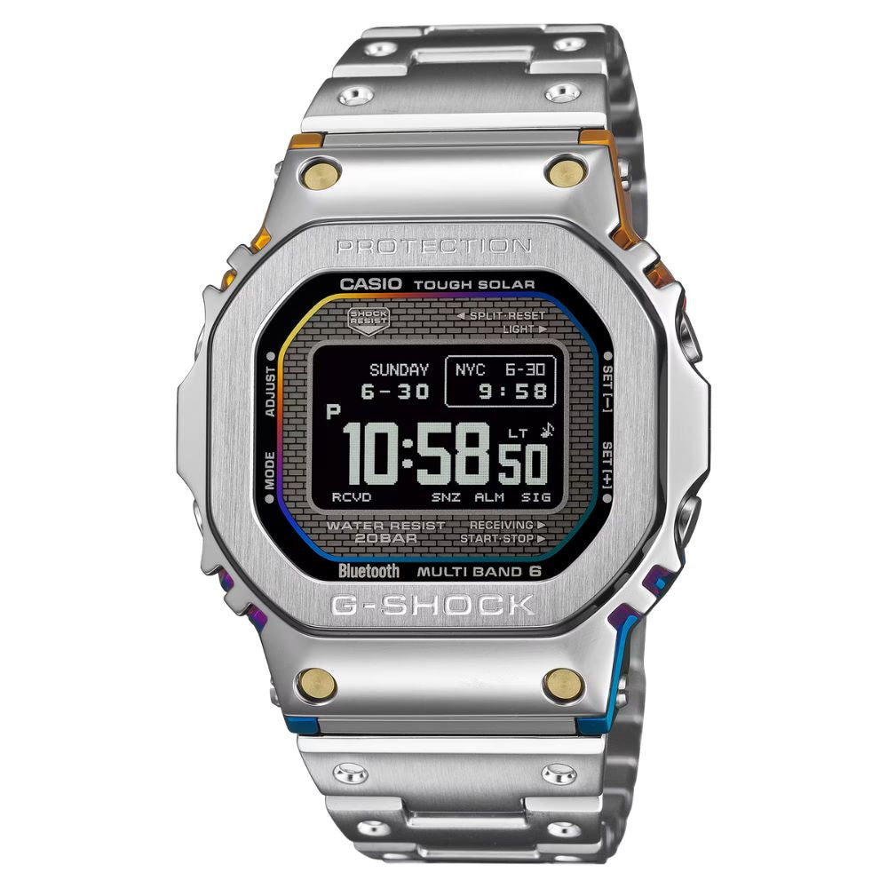 Casio G-Shock (Japan Made) Full Metal Case Series Bluetooth© Multi-Band 6 Tough Solar Stainless Steel Band Watch GMWBZ5000RC-1D GMW-BZ5000RC-1D GMW-BZ5000RC-1