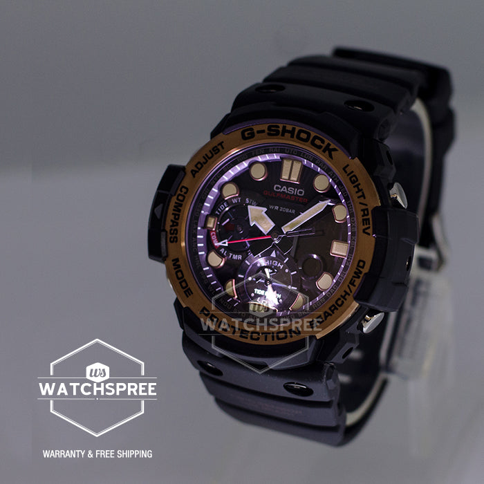 Casio G-Shock New Master of G Gulfmaster Black Resin Band Watch GN1000RG-1A