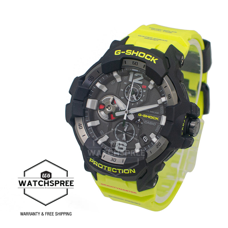 Casio G-Shock MASTER OF G AIR GRAVITYMASTER Rescue Yellow Series Bluetooth Tough Solar Watch GRB300RY-1A9 GR-B300RY-1A9