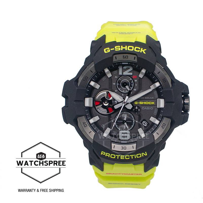 Casio G-Shock MASTER OF G AIR GRAVITYMASTER Rescue Yellow Series Bluetooth Tough Solar Watch GRB300RY-1A9 GR-B300RY-1A9