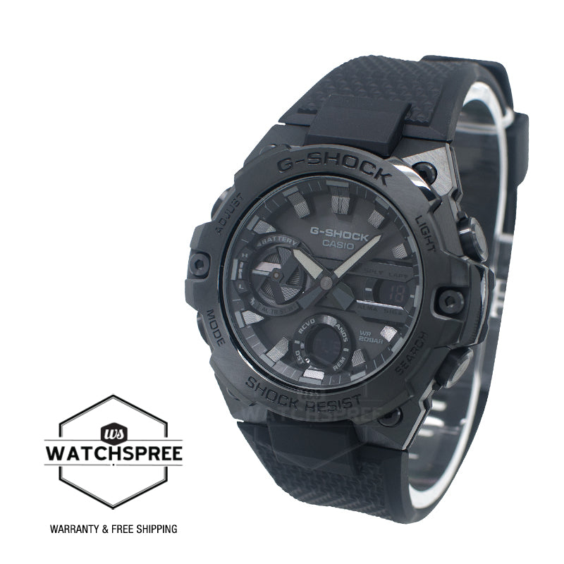 Casio G-Shock G-Steel GST-B400 Lineup Carbon Core Guard Structure Watch GSTB400BB-1A GST-B400BB-1A| Watchspree