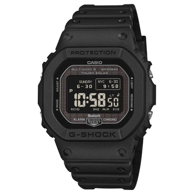 Casio G-Shock GW-B5600 Lineup Bluetooth Multi Band 6 Tough Solar Bio-Based Black Resin Band Watch GWBX5600-1A1 GW-BX5600-1A1