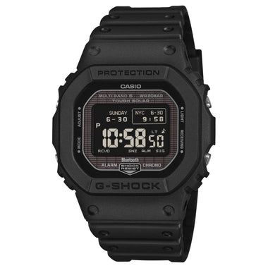 Casio G-Shock GW-B5600 Lineup Bluetooth Multi Band 6 Tough Solar Bio-Based Black Resin Band Watch GWBX5600-1A1 GW-BX5600-1A1