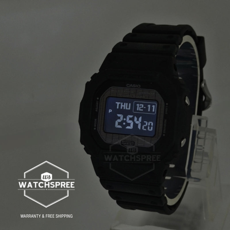 Casio G-Shock GW-B5600 Lineup Bluetooth Multi Band 6 Tough Solar Bio-Based Black Resin Band Watch GWBX5600-1A1 GW-BX5600-1A1