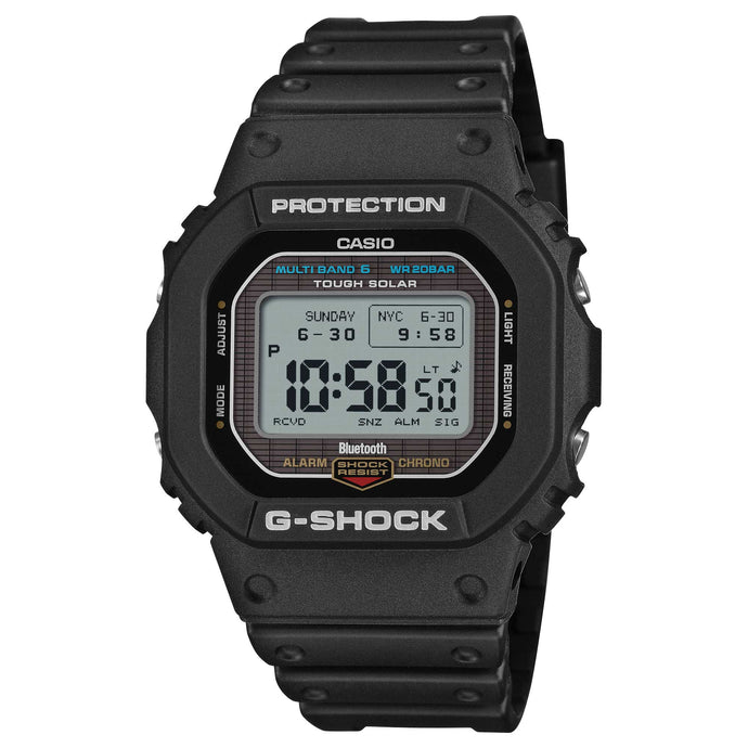 Casio G-Shock GW-B5600 Lineup Bluetooth Multi Band 6 Tough Solar Bio-Based Black Resin Band Watch GWBX5600-1D GW-BX5600-1D GW-BX5600-1
