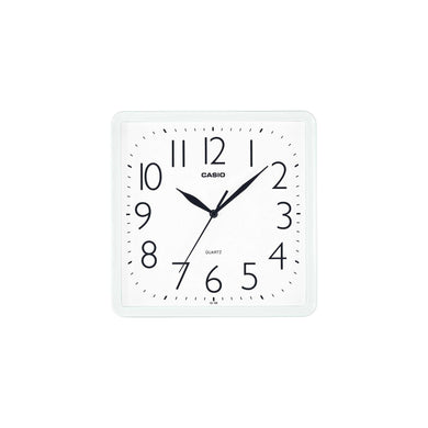 Casio Analog White Resin Square Wall Clock IQ06-7D IQ-06-7D IQ-06-7