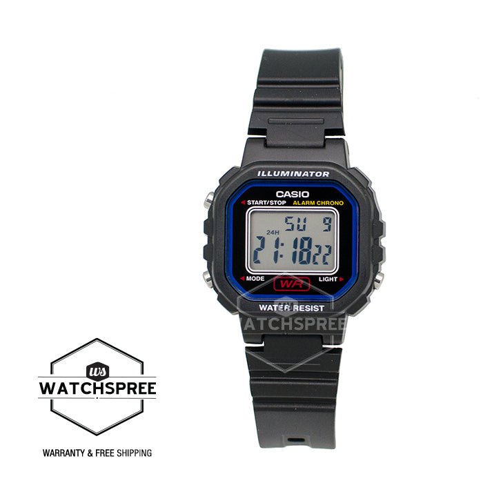 Casio Ladies' Standard Digital Black Resin Band Watch LA20WH-1C LA-20WH-1C
