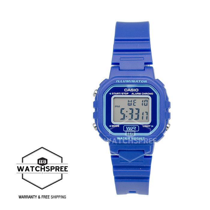 Casio Ladies' Standard Digital Blue Resin Band Watch LA20WH-2A LA-20WH-2A