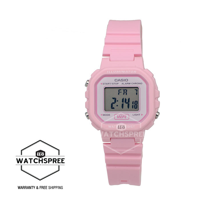 Casio Ladies' Standard Digital Pink Resin Band Watch LA20WH-4A1 LA-20WH-4A1
