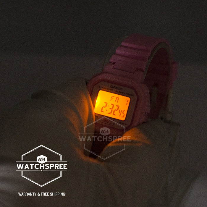 Casio Ladies' Standard Digital Pink Resin Band Watch LA20WH-4A1 LA-20WH-4A1