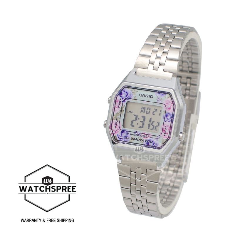 Casio Standard Digital Silver Stainless Steel Watch LA680WA-2C LA-680WA-2C