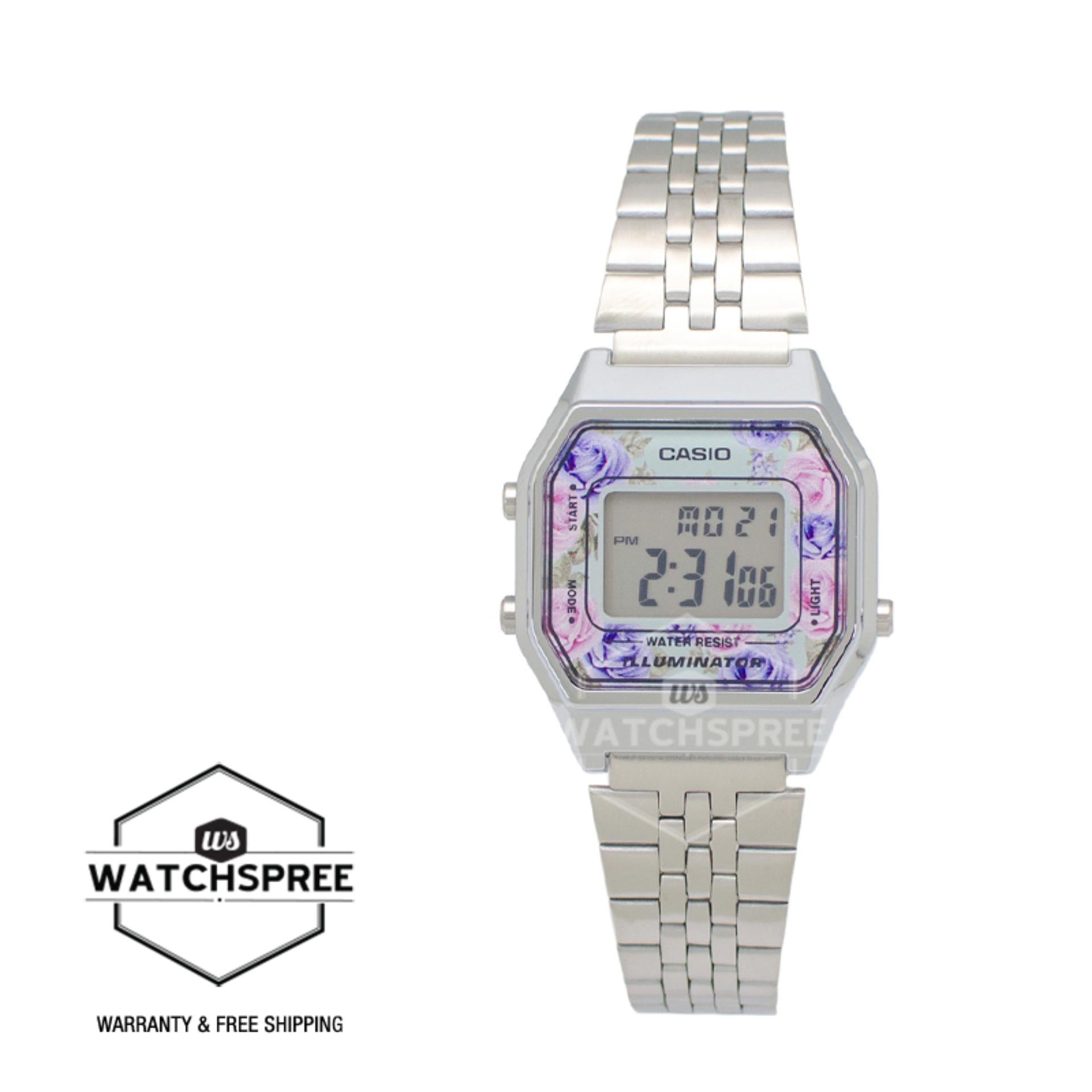 Casio Standard Digital Silver Stainless Steel Watch LA680WA-2C LA-680WA-2C