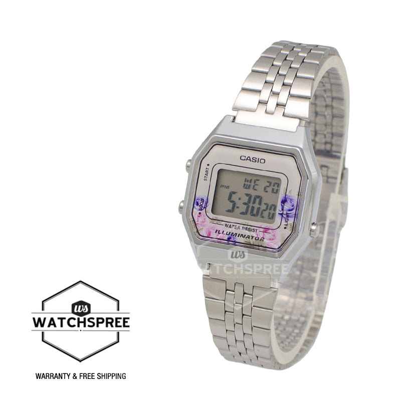 Casio Standard Digital Silver Stainless Steel Watch LA680WA-4C LA-680WA-4C