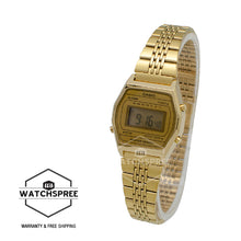 Load image into Gallery viewer, Casio Vintage Standard Digital Gold Tone Stainless Steel Band Watch LA690WGA-9D LA690WGA-9
