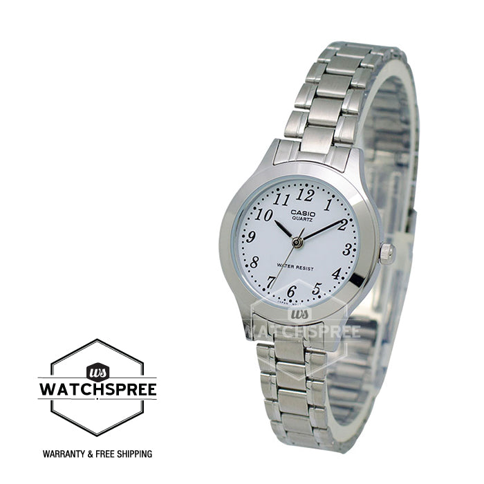 Casio Ladies' Standard Analog Stainless Steel Watch LTP1128A-7B