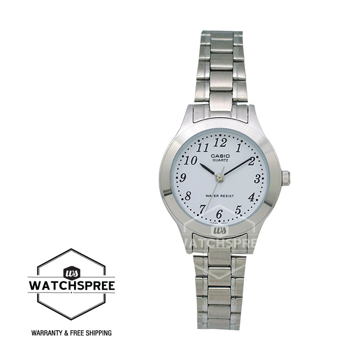 Casio Ladies' Standard Analog Stainless Steel Watch LTP1128A-7B