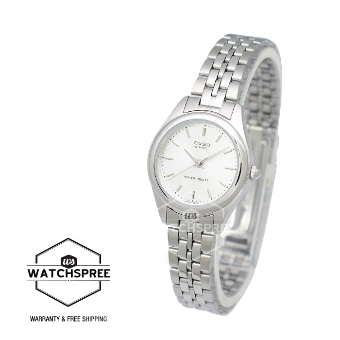 Casio Standard Ladies Silver Stainless Steel Band Watch LTP1129A-7A