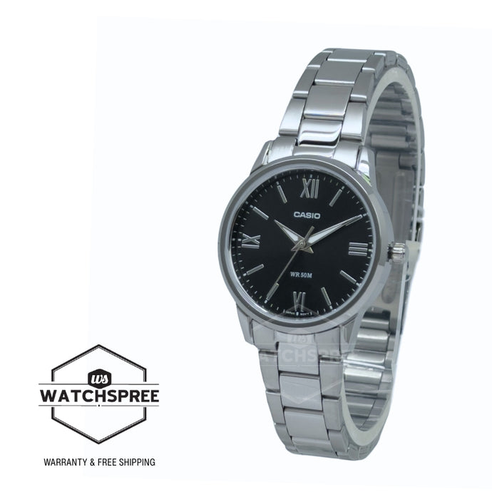 Casio Ladies' Analog Stainless Steel Band Watch LTP1303DD-1A LTP-1303DD-1A