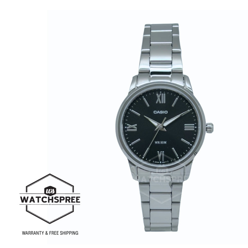 Casio Ladies' Analog Stainless Steel Band Watch LTP1303DD-1A LTP-1303DD-1A