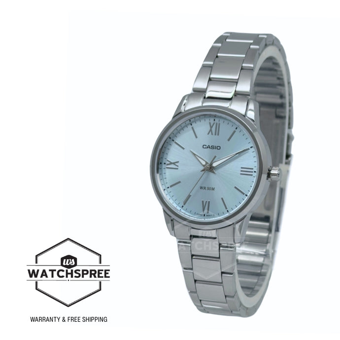Casio Ladies' Analog Stainless Steel Band Watch LTP1303DD-2A LTP-1303DD-2A