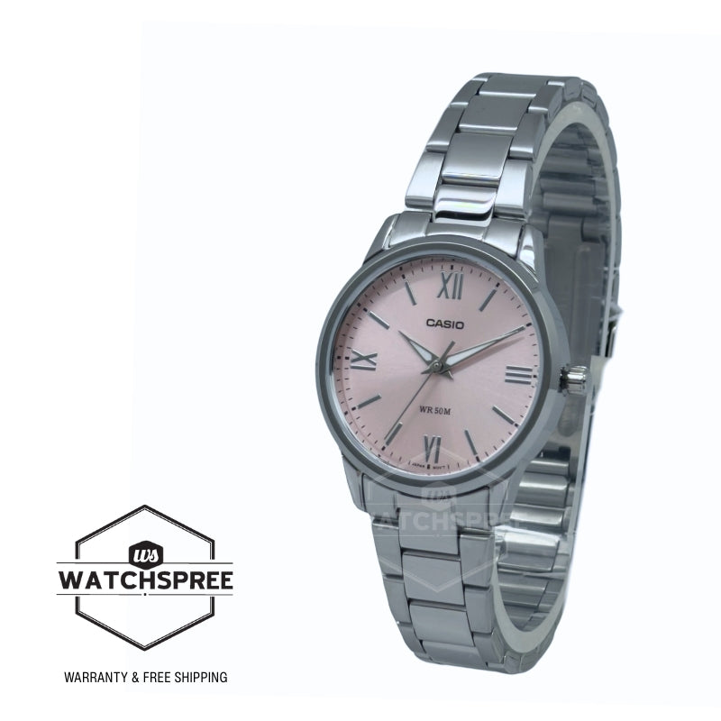Casio Ladies' Analog Stainless Steel Band Watch LTP1303DD-4A LTP-1303DD-4A