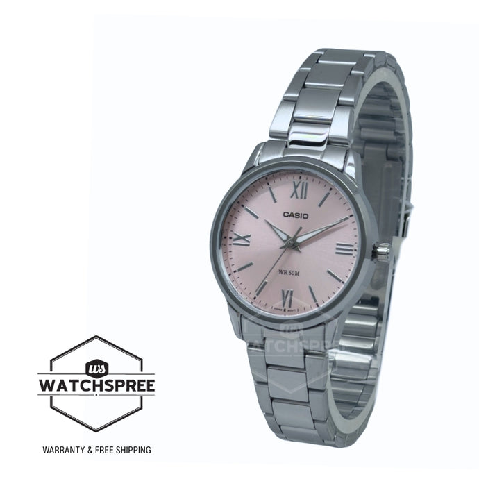 Casio Ladies' Analog Stainless Steel Band Watch LTP1303DD-4A LTP-1303DD-4A