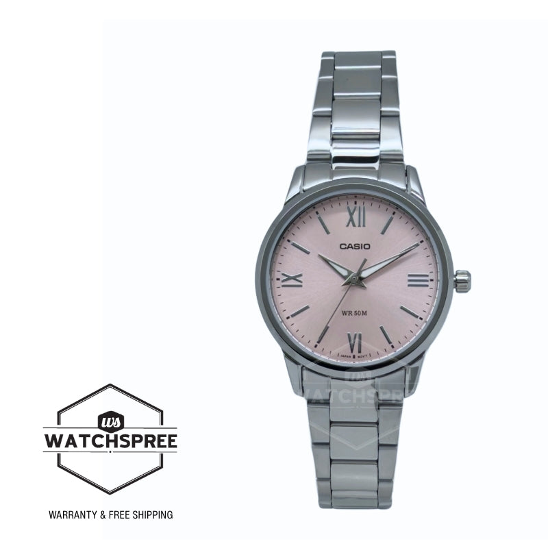 Casio Ladies' Analog Stainless Steel Band Watch LTP1303DD-4A LTP-1303DD-4A
