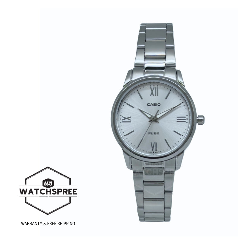 Casio Ladies' Analog Stainless Steel Band Watch LTP1303DD-7A LTP-1303DD-7A