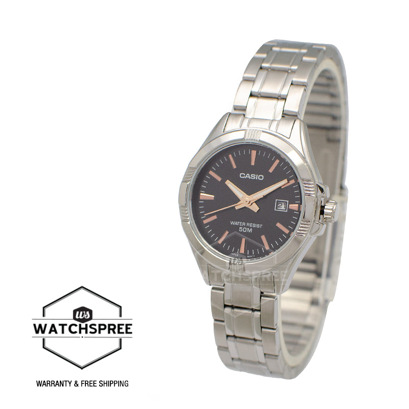 Casio Ladies' Standard Analog Silver Stainless Steel Band Watch LTP1308D-1A2 LTP-1308D-1A2