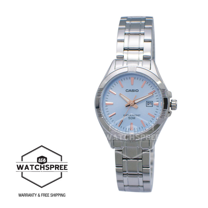 Casio Ladies' Standard Analog Silver Stainless Steel Band Watch LTP1308D-2A LTP-1308D-2A
