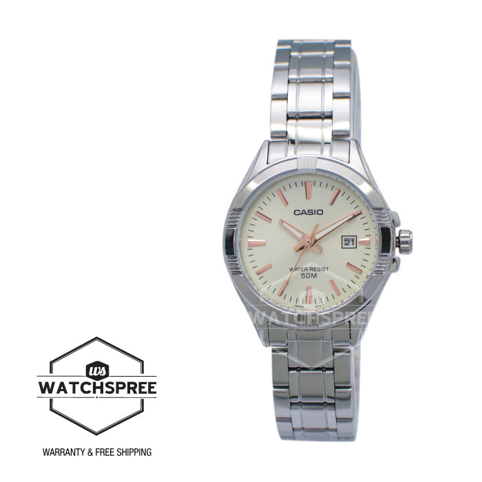 Casio Ladies' Standard Analog Silver Stainless Steel Band Watch LTP1308D-9A LTP-1308D-9A