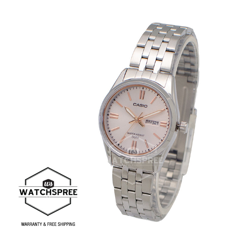 Casio Ladies' Standard Analog Silver Stainless Steel Band Watch LTP1335D-4A LTP-1335D-4A