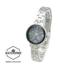 Load image into Gallery viewer, Casio Ladies&#39; Analog Silver Stainless Steel Band Watch LTPE162D-1A LTP-E162D-1A
