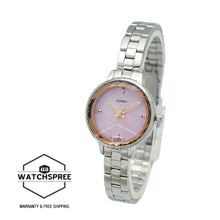 Load image into Gallery viewer, Casio Ladies&#39; Analog Silver Stainless Steel Band Watch LTPE162D-4A LTP-E162D-4A
