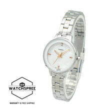 Load image into Gallery viewer, Casio Ladies&#39; Analog Silver Stainless Steel Band Watch LTPE162D-7A LTP-E162D-7A
