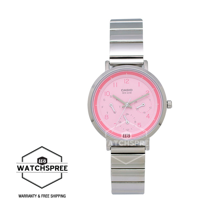 Casio Ladies' Standard Analog Stainless Steel Watch LTPE314D-4B