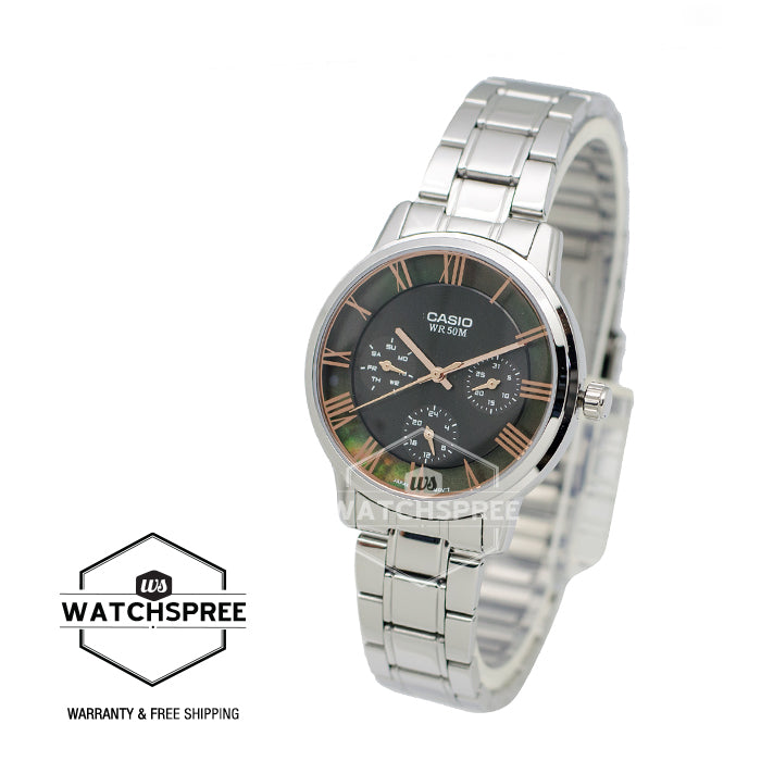 Casio Standard Analog-Ladies Silver Stainless Steel Watch LTPE315D-1A