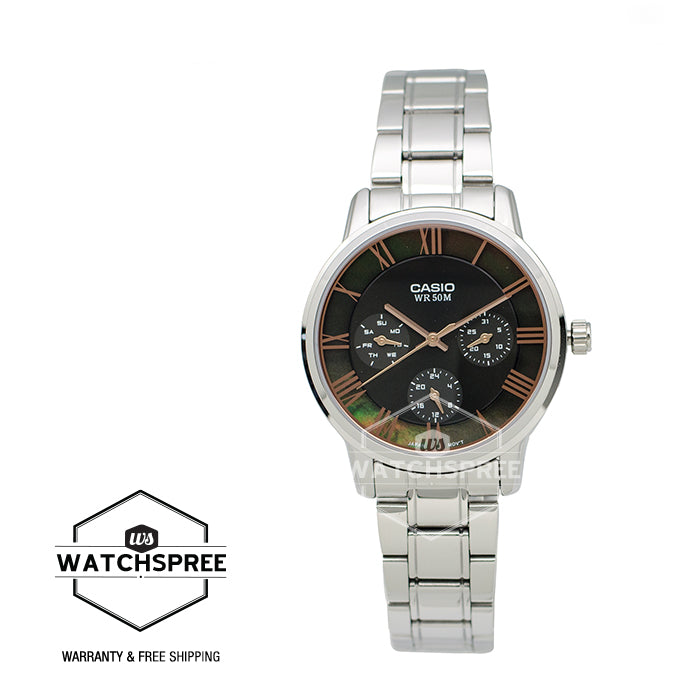 Casio Standard Analog-Ladies Silver Stainless Steel Watch LTPE315D-1A