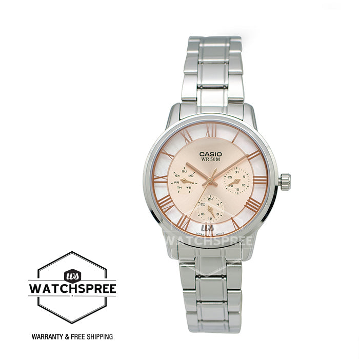 Casio Standard Analog-Ladies Silver Stainless Steel Watch LTPE315D-9A