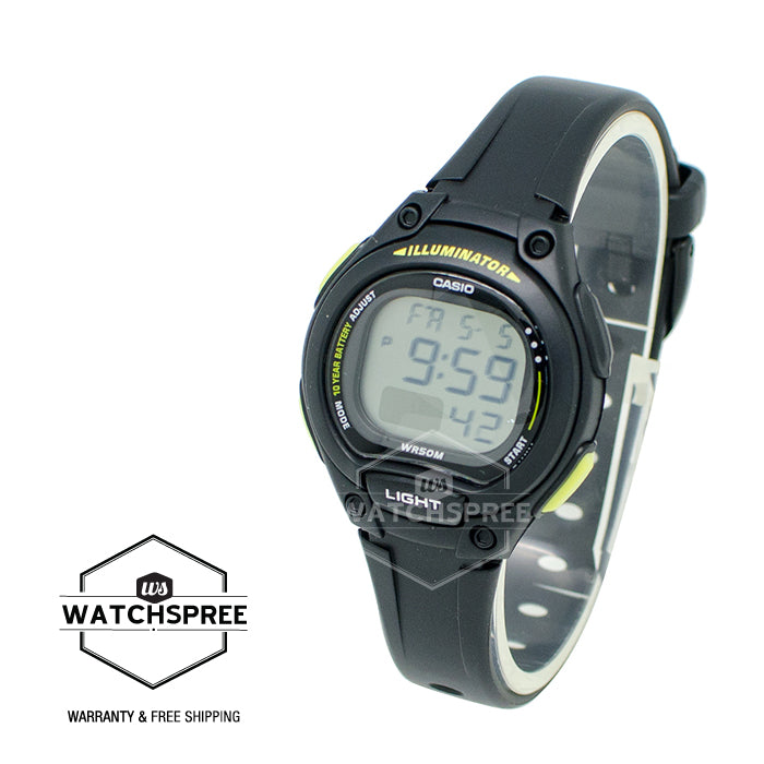 Casio Standard Digital Black Resin Strap Watch LW203-1B