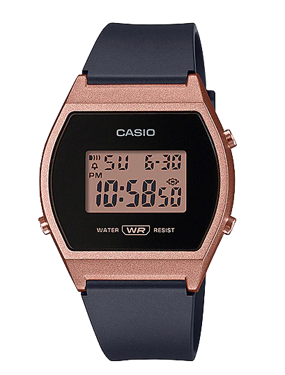 Casio Ladies' Digital Black Resin Band Watch LW204-1A LW-204-1A