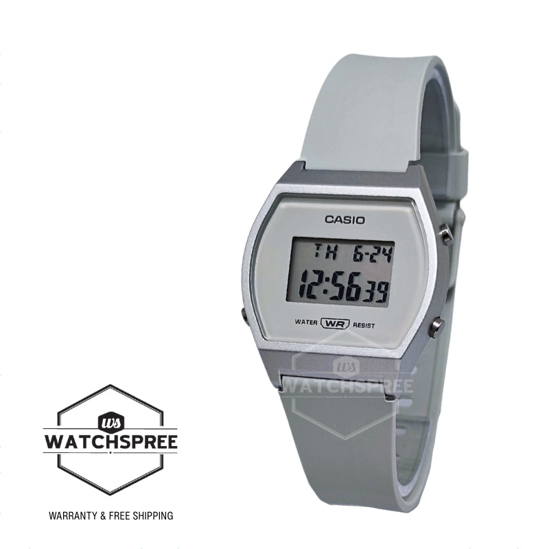 Casio Digital White Resin Band Watch LW204-7A LW-204-7A [Kids]