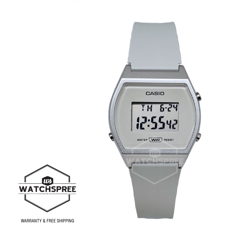 Casio Digital White Resin Band Watch LW204-7A LW-204-7A [Kids]