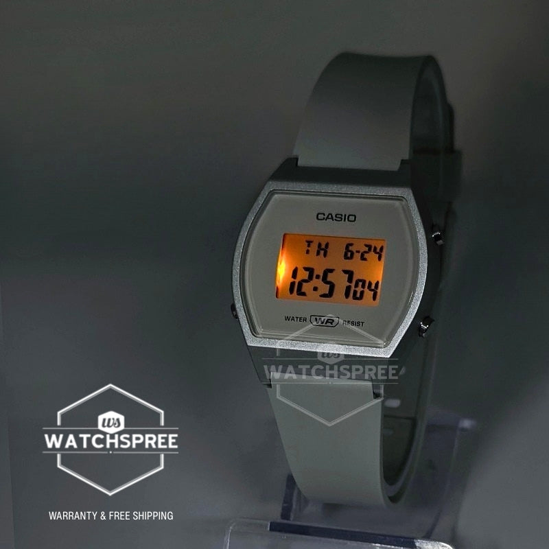 Casio Digital White Resin Band Watch LW204-7A LW-204-7A [Kids]