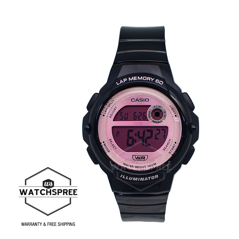 Casio Digital Dual Time Black Resin Band Watch LWS1200H-1A2 LWS-1200H-1A2 [Kids]