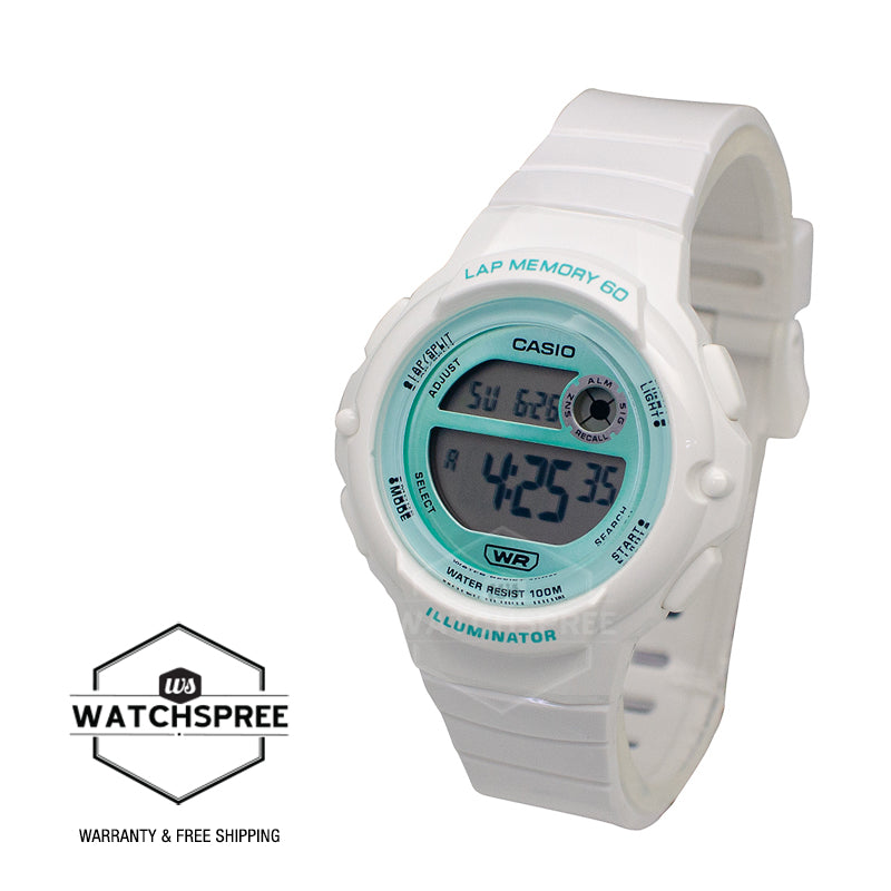 Casio Digital Dual Time White Resin Band Watch LWS1200H-7A3 LWS-1200H-7A3 [Kids]