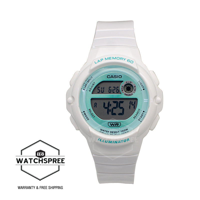 Casio Digital Dual Time White Resin Band Watch LWS1200H-7A3 LWS-1200H-7A3 [Kids]